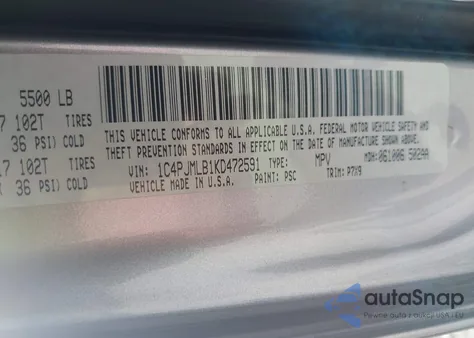 2019 Jeep Cherokee Latitude Plus 4X4 из США, поврежденный, VIN 1C4PJMLB1KD472591